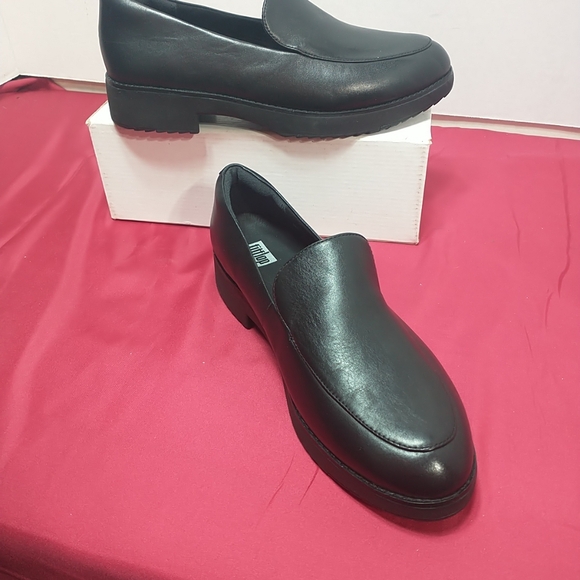 fitflop talia leather loafers